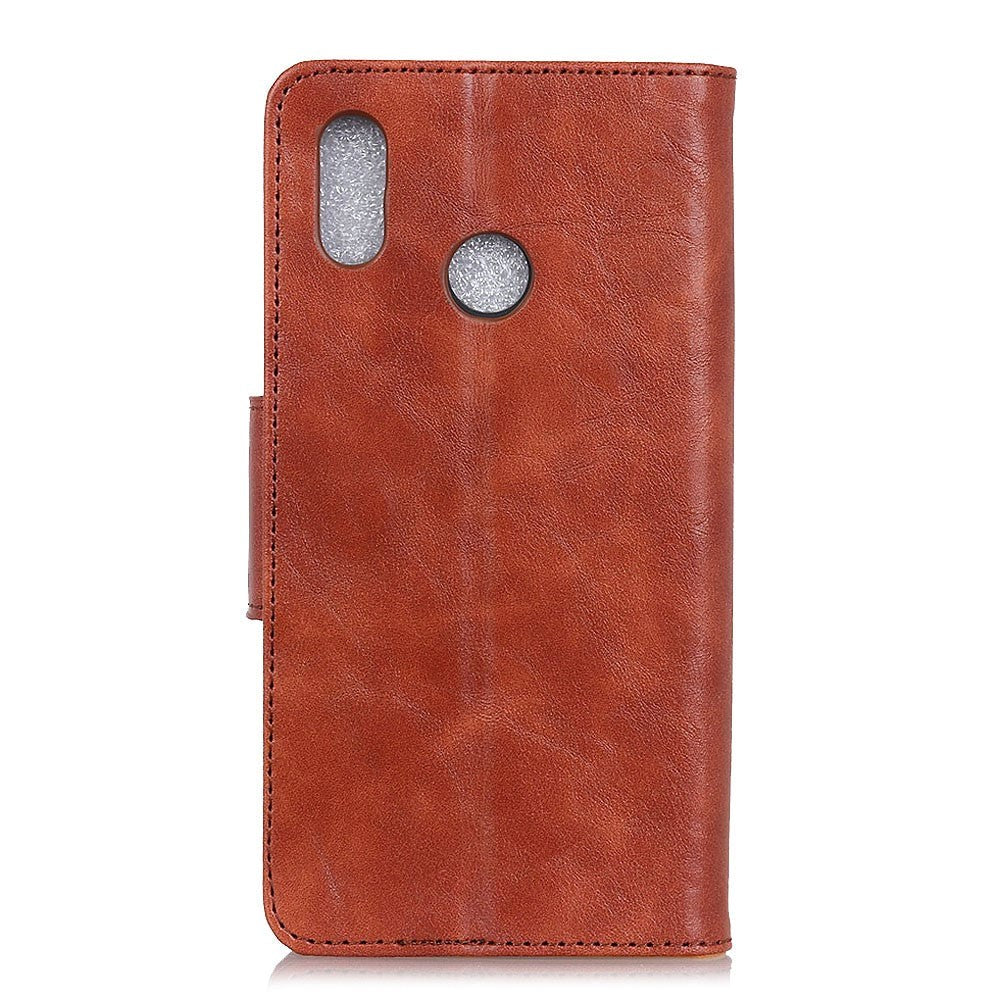 Samsung Galaxy A40 Neutral Leather Wallet Case Brown