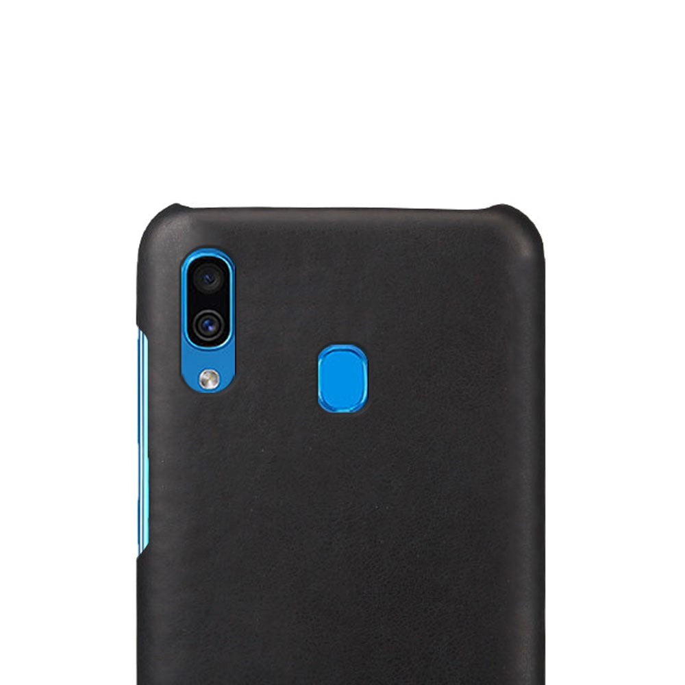 Samsung Galaxy A30 Leather Case - Black