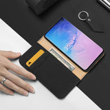 Samsung Galaxy S10 Dux Ducis Wish Series Wallet Case - Black