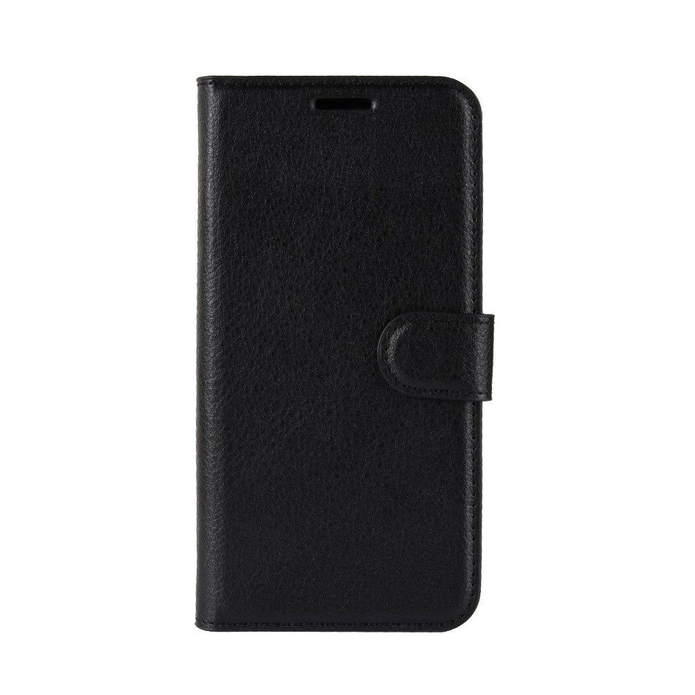 EIDERWOOD Samsung Galaxy A10 PU Litchi Faux Leather Wallet Case - Black
