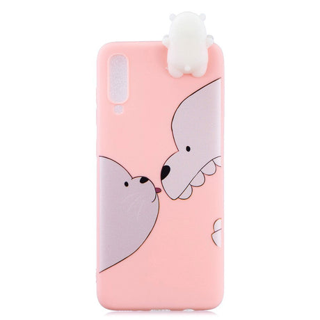 Samsung Galaxy A70 Flexible Plastic Case 3D Bears