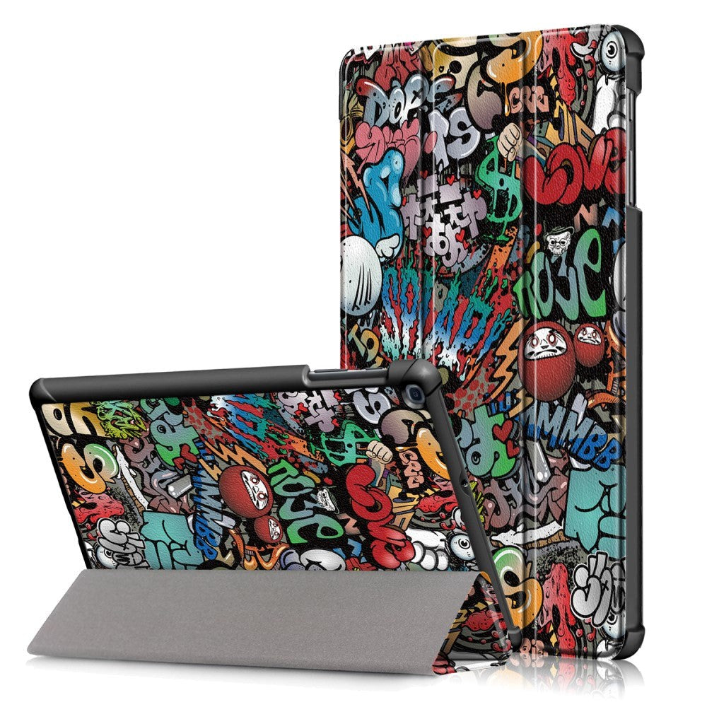 Samsung Galaxy Tab A 10.1" (2019) Foldable Leather Case with Stand Function - Cartoon Freestyle