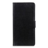 Samsung Galaxy A20e Leather Wallet Case Black