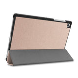 Samsung Galaxy Tab S5e Foldable Leather Case with Stand Function - Gold