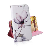 Samsung Galaxy A40 Leather Wallet Case Flowers