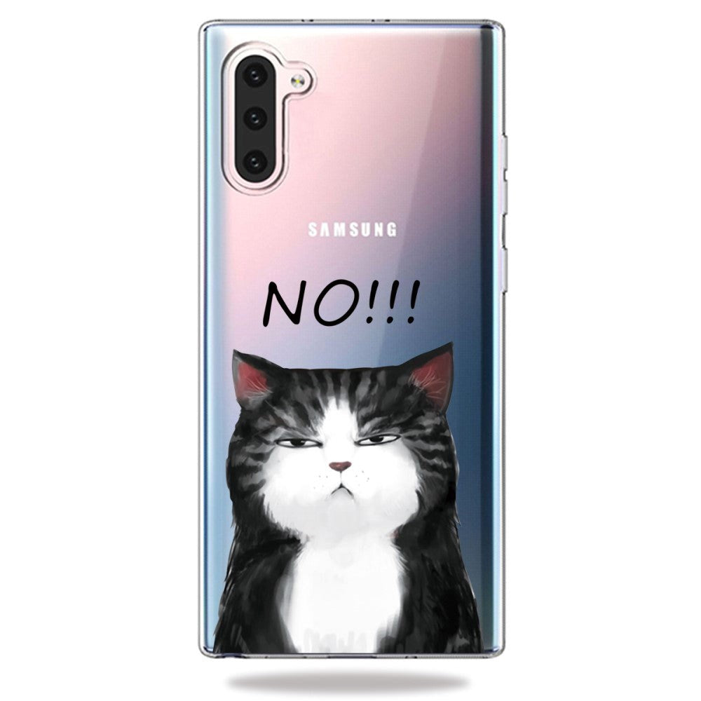 Samsung Galaxy Note 10 Transparent Plastic Case w. About Cat