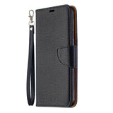 EIDERWOOD Samsung Galaxy A20s Faux Leather Flip Case with Stand & Wallet - Black