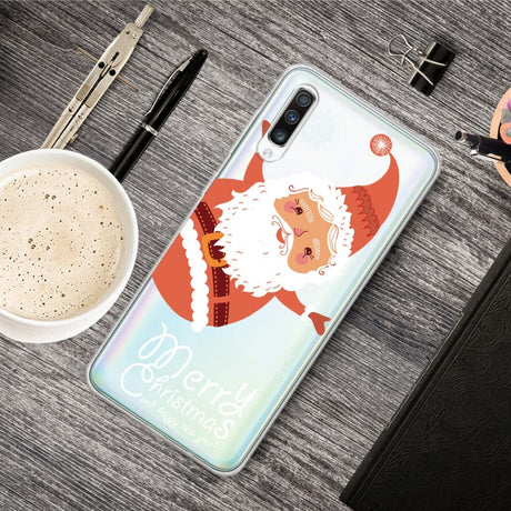 Samsung Galaxy A30s/A50 Flexible Plastic Christmas Case - Cute Santa