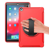 Samsung Galaxy Tab A 10.1 (2019) Tough Case w. Hand Holder - Red / Black