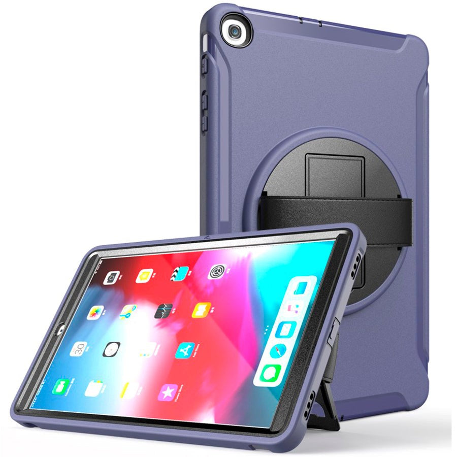 Samsung Galaxy Tab A 10.1 (2019) Tough Case w. Hand Holder - Dark Blue / Black