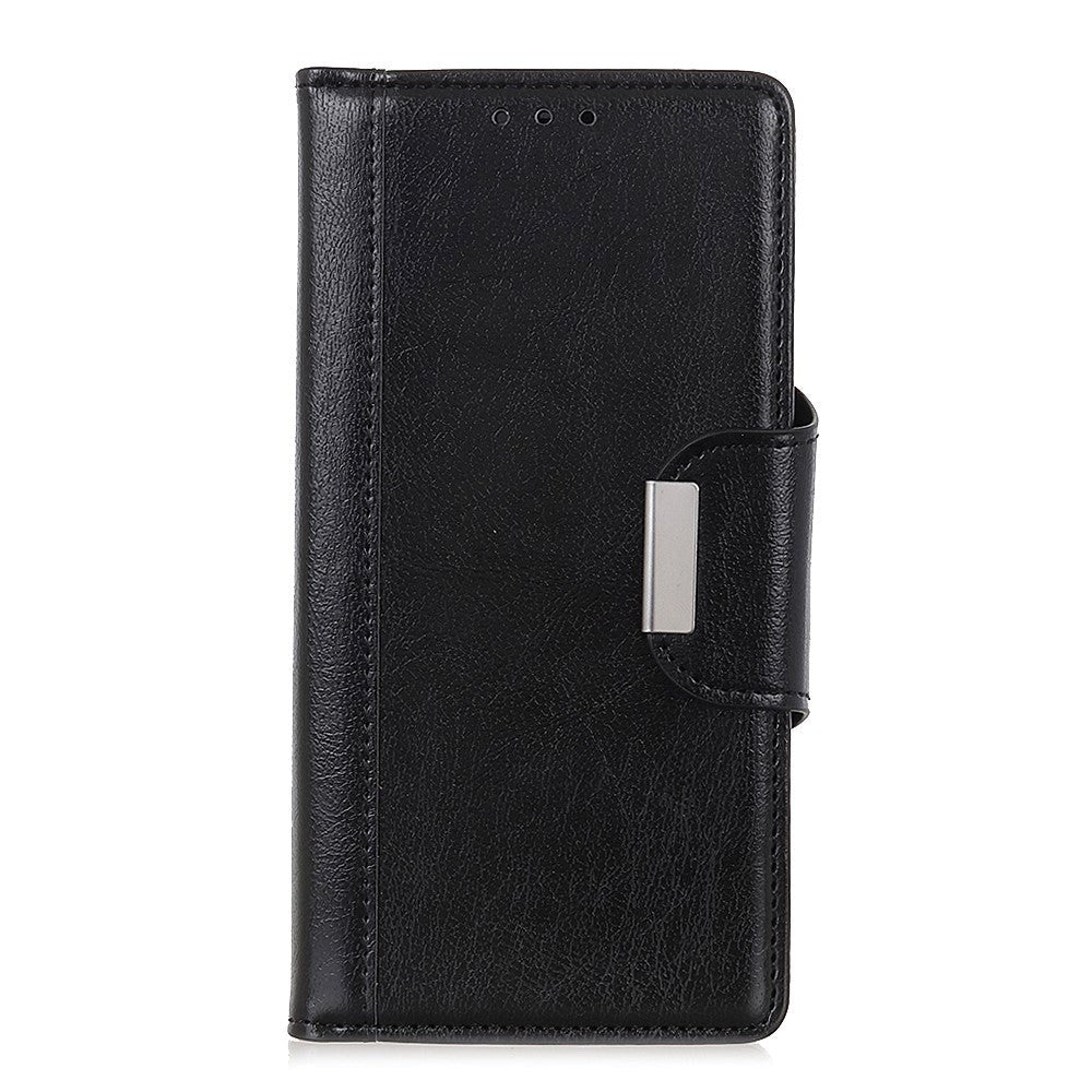 Samsung Galaxy S20 Cowhide Leather Wallet Case Black