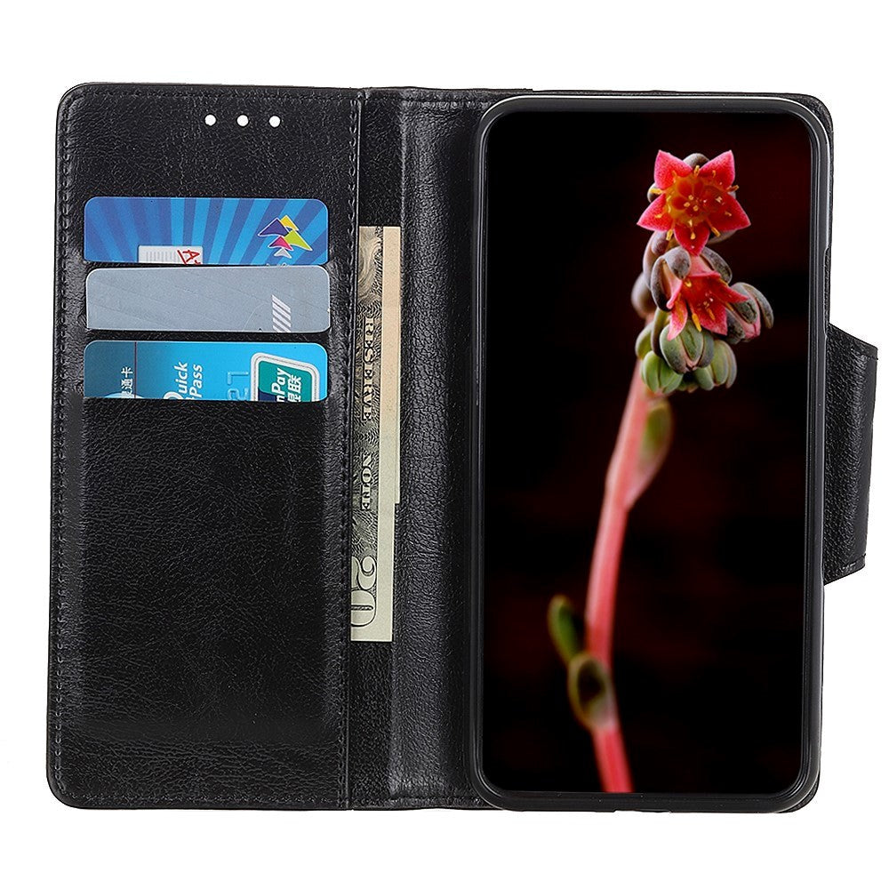 Samsung Galaxy S20 Cowhide Leather Wallet Case Black