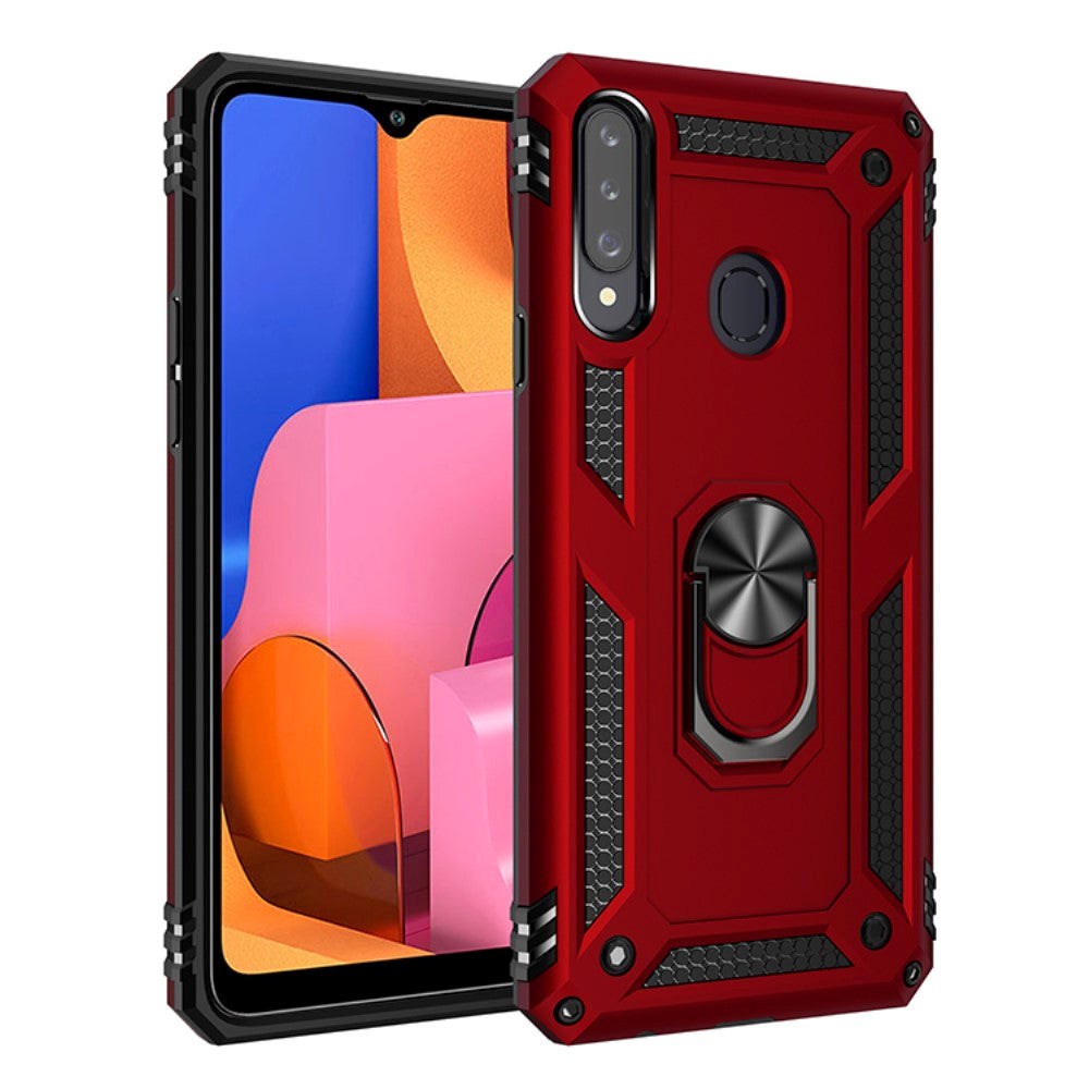 Samsung Galaxy A20s Tough Case w. Magnetic Kickstand - Red