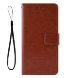 Samsung Galaxy A51 Leather Wallet Case & Strap - Brown