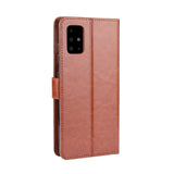 Samsung Galaxy A51 Leather Wallet Case & Strap - Brown