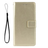 Samsung Galaxy A51 Leather Wallet Case & Strap - Gold