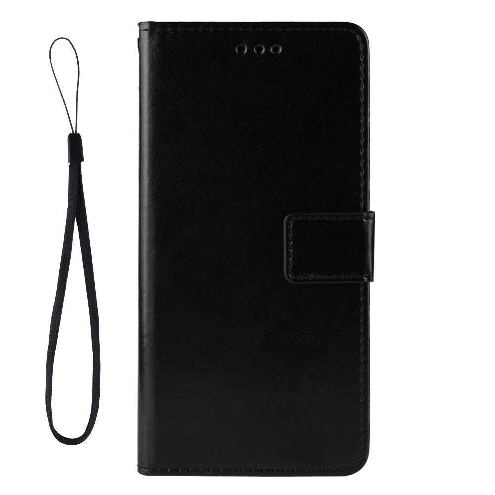 Samsung Galaxy A51 Leather Wallet Case & Strap - Black