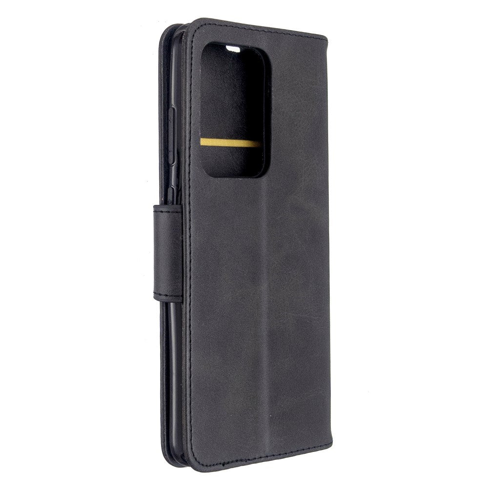 EIDERWOOD Samsung Galaxy S20 Ultra Faux Leather Flip Case with Stand & Wallet - Black