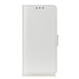 Samsung Galaxy XCover Pro Horse Leather Stand Wallet Case - White