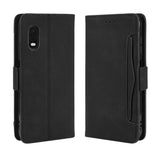 Samsung Galaxy XCover Pro Leather Case w. Detachable Card Holder - Black