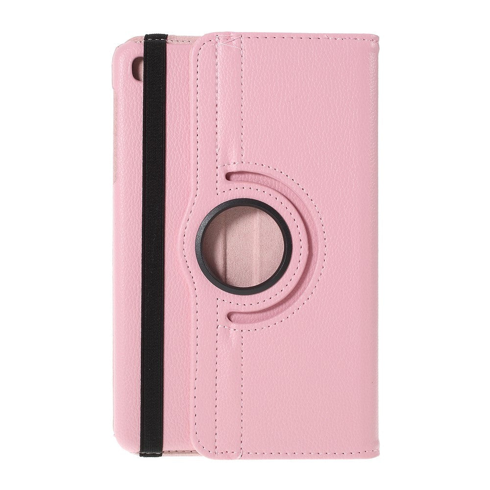 Samsung Galaxy Tab A 8.4 (2020) Litchi Leather Case w. 360 Degree Stand - Pink