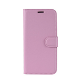 Samsung Galaxy A51 (5G) Litchi Leather Flip Case w. Wallet - Light Pink