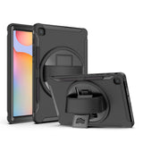 Samsung Galaxy Tab S6 Lite Tough Case w. Hand Holder & Pen Holder - Black