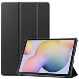 Samsung Galaxy Tab S8 / S7 Tri-Fold Leather Flip Cover - Black