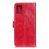 Samsung Galaxy S20 FE / S20 FE (5G) Shiny Neutral Leather Wallet Case - Red