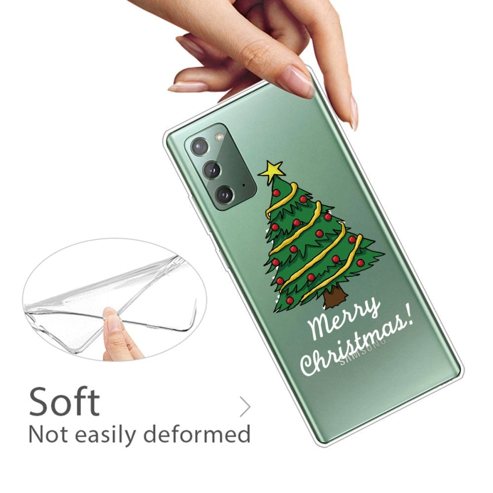 Samsung Galaxy Note 20 Flexible Plastic Christmas Case - Christmas Tree