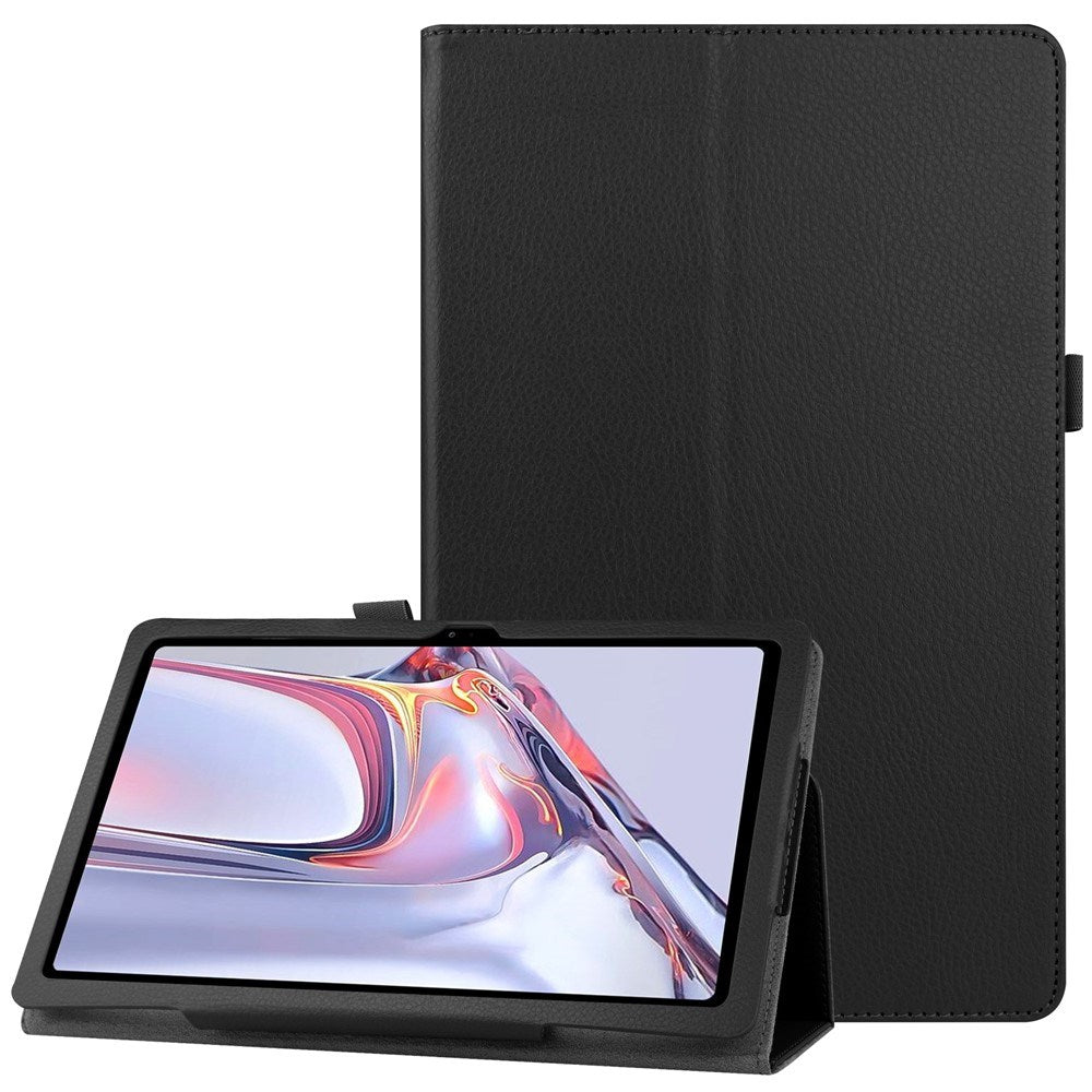 Samsung Galaxy Tab A7 10.4" (2022 / 2020) EIDERWOOD Litchi Tablet Cover with Stand Function - Black