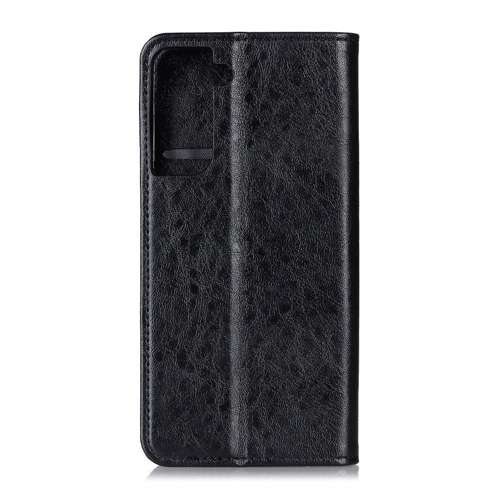 Samsung Galaxy S21 Modern Neutral Leather Wallet Case - Black