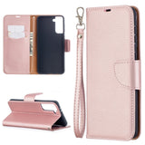 EIDERWOOD Samsung Galaxy S21+ (Plus) Faux Leather Flip Case with Cardholder & Stand Function - Rose Gold