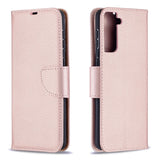 EIDERWOOD Samsung Galaxy S21+ (Plus) Faux Leather Flip Case with Cardholder & Stand Function - Rose Gold