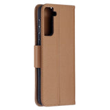 EIDERWOOD Samsung Galaxy S21+ (Plus) Faux Leather Flip Case with Cardholder & Stand Function - Brown
