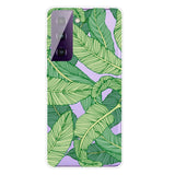 Samsung Galaxy S21+ (Plus) Transparent Flexible Plastic Case - Palm Leaf