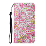 Samsung Galaxy S21+ (Plus) Leather Wallet Case - Paisley Flower