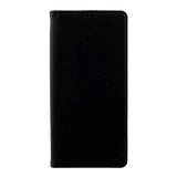 Samsung Galaxy S21+ (Plus) Neutral Leather Case w. Card Holder and Kickstand - Black