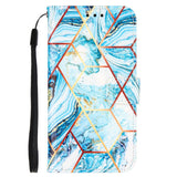 Samsung Galaxy A51 5G Marble Wallet Case - Sky Blue