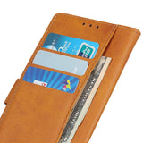 Samsung Galaxy A02s Sleek Leather Wallet Case - Brown