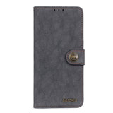 Samsung Galaxy A02s KHAZNEH Vintage Leather Wallet Case - Black