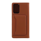 Samsung Galaxy A72 (4G / 5G) Sleek Leather Wallet Case - Brown