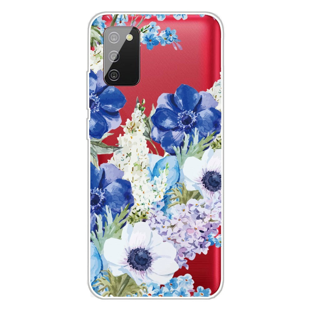 Samsung Galaxy A02s Flexible Plastic Case - Flower Print