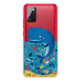 Samsung Galaxy A02s Flexible Plastic Case - Whale Print