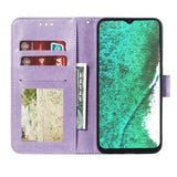 Samsung Galaxy A32 (5G) Leather Wallet Case - Mandala Pattern - Purple