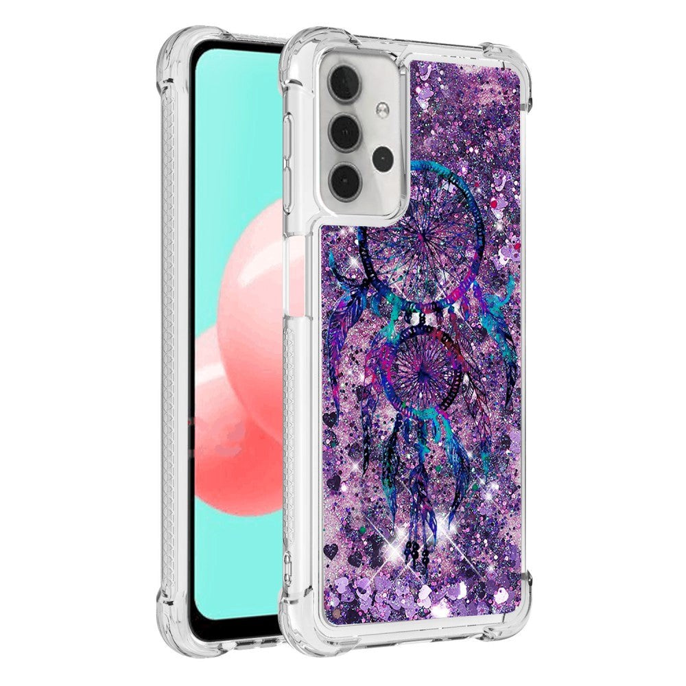 Samsung Galaxy A32 (5G) Shockproof Plastic Glitter Case - Purple Dreamcatcher