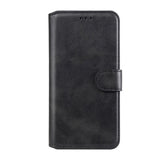 Samsung Galaxy A52S (5G) / A52 (4G / 5G) Sleek Leather Flip Case w. Card Holder & Stand Function - Black