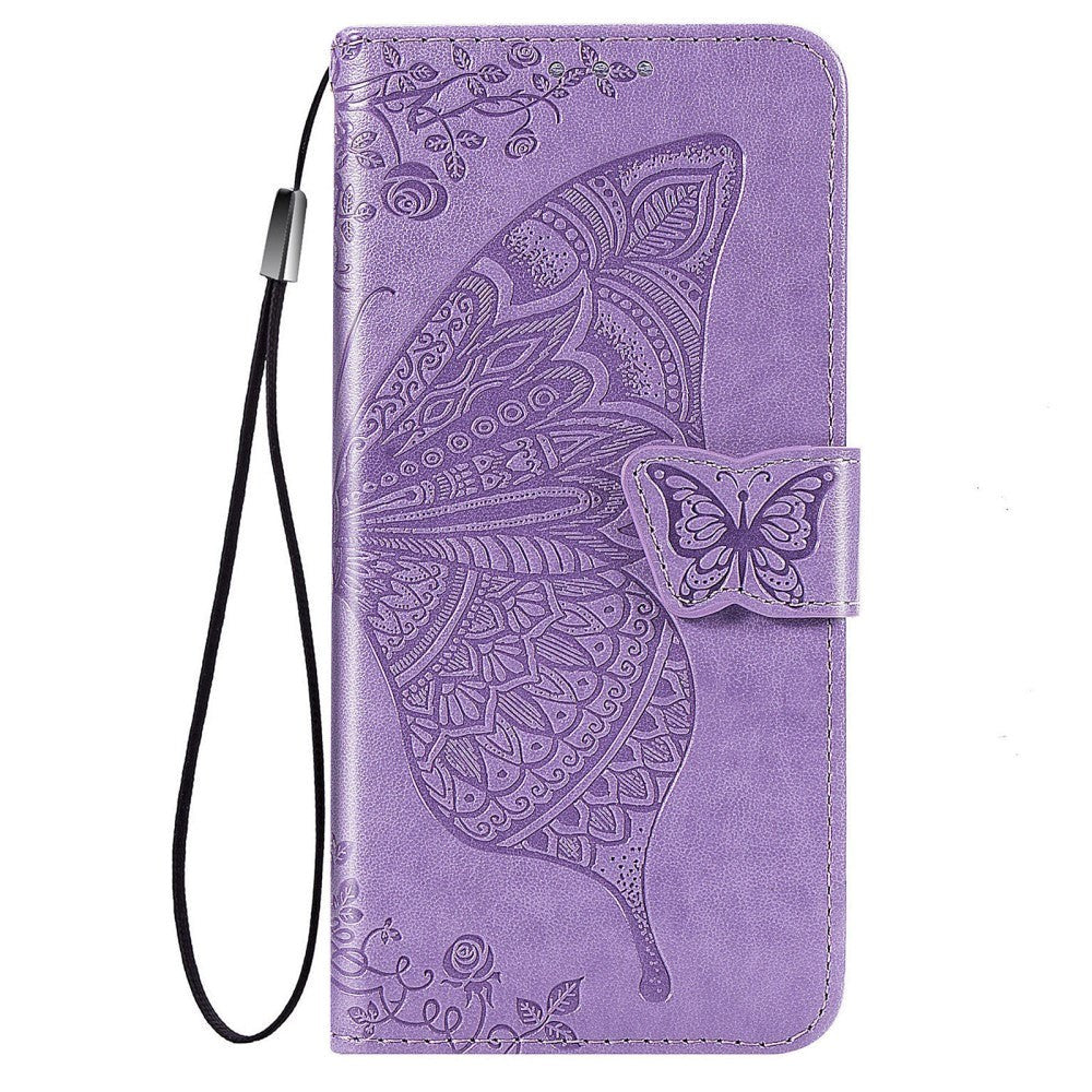 Samsung Galaxy A52s (5G) / A52 (4G / 5G) Leather Wallet Case Butterfly - Lavender