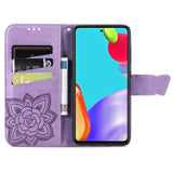 Samsung Galaxy A52s (5G) / A52 (4G / 5G) Leather Wallet Case Butterfly - Lavender