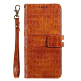 Samsung Galaxy A72 (4G / 5G) Crocodile Leather Wallet Case - Brown